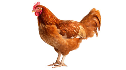 Fototapeta premium A chicken on the transparent background
