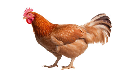 A chicken on the transparent background