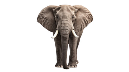 Obraz premium Africa elephant on the transparent background