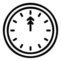 clock outline icon
