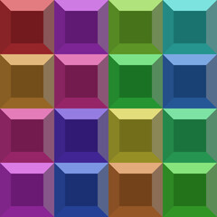 Seamless pattern colorful squares background