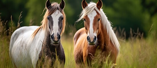 Grassy horses