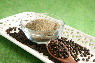 Kali Mirch or Black Pepper Powder, Indian Spice