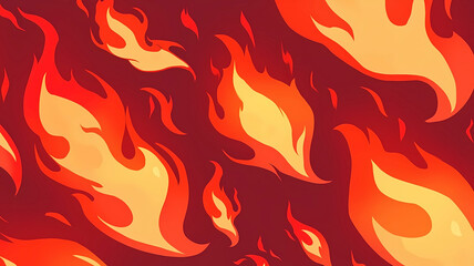 Hand drawn cartoon burning flame pattern background material
