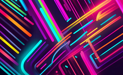 暗い黒の広いパノラマ背景にカラフルな虹色の煙のバナーが分離されました。美しいパーティーのコンセプト。魔法の輝きの抽象的なバナー カラー ドロップ - obrazy, fototapety, plakaty
