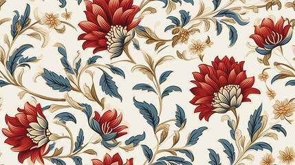 seamless pattern with flowers