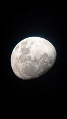 A close photograph of moon