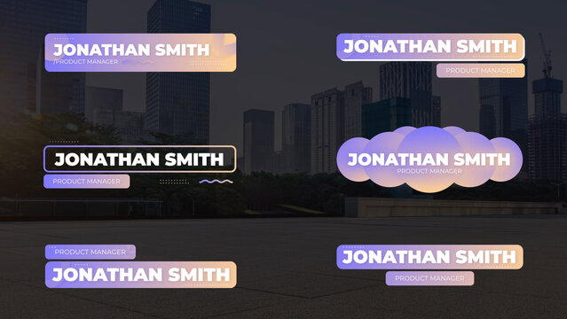 Soft Gradient Lower Thirds