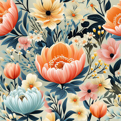 Seamless traditional Indian motif pattern