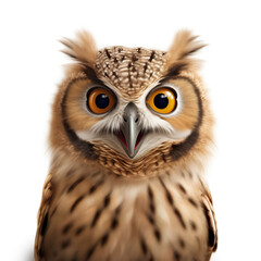 Obraz premium An owl isolated on white background