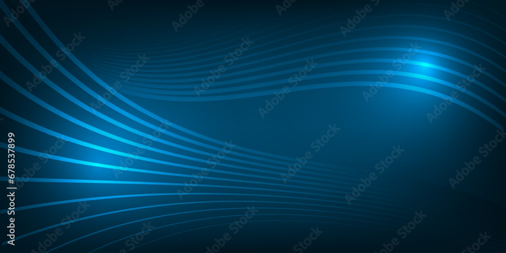 Poster abstract line movement background.line art moving on various ways on gradient color.vector illustrat