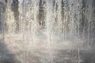 The background image of the river showing
movement of fountain in the city