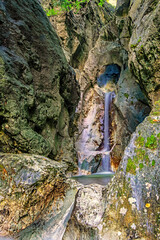 Wilde Natur am Heckenbach Wasserfall