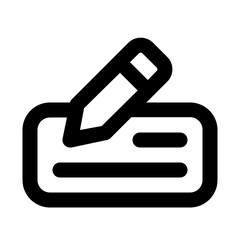 money letter line icon