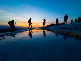 Memories experienced every day in the Pamukkale tourism region. Lifestyles of the people in the...