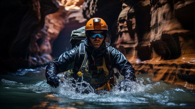 Canyoneering, adventure sports.