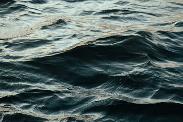 Water Splash Isolated On The Black background