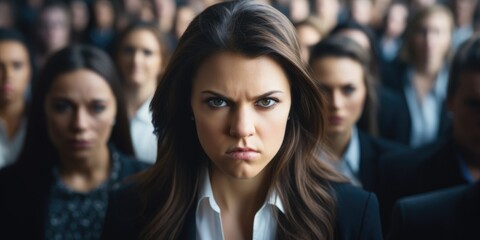 Obraz premium Frontline of gender equality in the corporate world