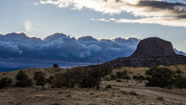 New Mexico Cabezon Peak Timelapse