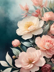 Fotobehang An enchanting watercolor flower © FA Creation