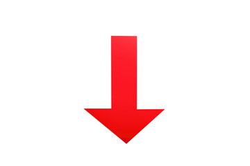 color arrow isolated on white