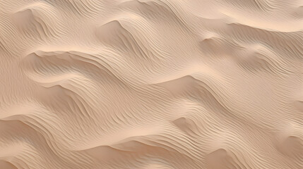 Obraz premium Seamless windswept sandy beach ripples aerial view normal map background texture marble texture. Generative Ai.