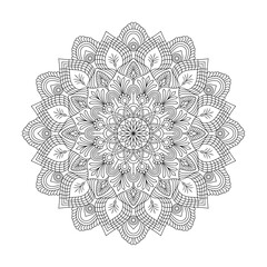 Adult Enigmatic Essence mandala coloring book page for kdp book interior