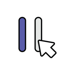 Copy icon design with white background stock illustration