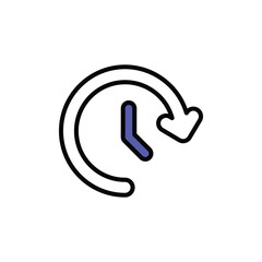 Refresh icon design with white background stock illustration