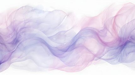 Watercolor painted seamless border on white background marble texture. Generative Ai.