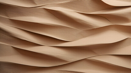 Texture cardboard background close-up, craft paper surface. Generative Ai.