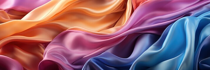 Silk Rainbow Scarfl , Banner Image For Website, Background abstract , Desktop Wallpaper