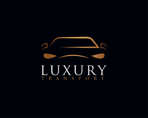 Luxury car logo design. Luxury car logo design template.