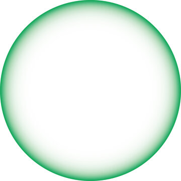 Gr&uuml;ner Kreis mit Farbverlauf zur Mitte, mit scharfem Rand, transparenter Innenfl&auml;che und Hintergrund - als &Uuml;berlagerung, Overlay und anderweitigen Gestaltungsm&ouml;glichkeiten