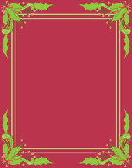 hand drawn retro vintage christmas frame and border 