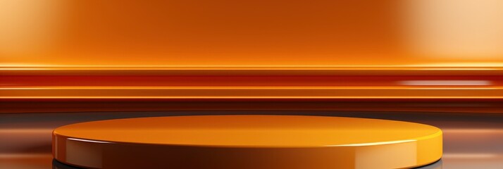 Orange Podium Minimal Abstract Background , Banner Image For Website, Background abstract , Desktop Wallpaper