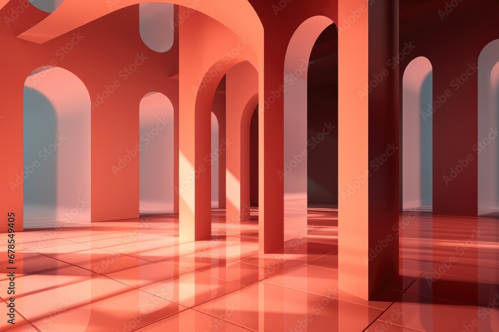 Poster abstract metaverse property art manifestations background with empty space for text