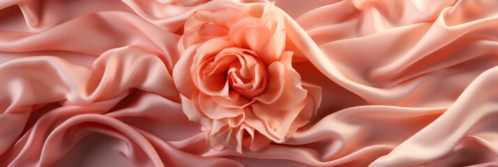 Pink Rose Peach White Silk Satin , Banner Image For Website, Background abstract , Desktop Wallpaper