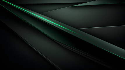 Background black and green dark are light with the gradient is the Surface with templates metal texture soft lines tech gradient abstract diagonal background silver black sleek with gr. Generative Ai.
