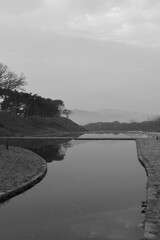 Gyeongju, South Korea - November 20 2022 "Gyeongju Historic Site during the sunrise"