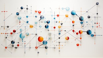 A wall with a bunch of different colored balls on it. Generative AI.