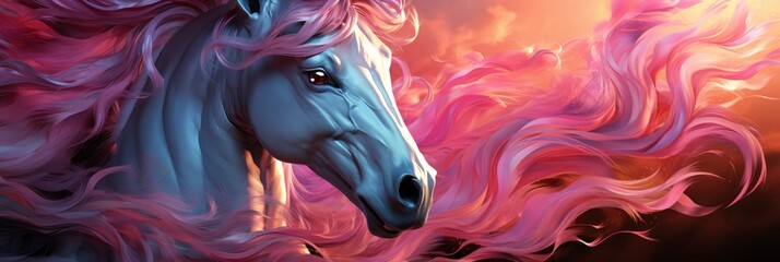Holographic Unicorn Gradient Trendy Neon Pink , Banner Image For Website, Background abstract , Desktop Wallpaper