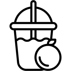 Vector Icon Juice, Beverage, Ice Tea, Refreshment, Summer, Drink