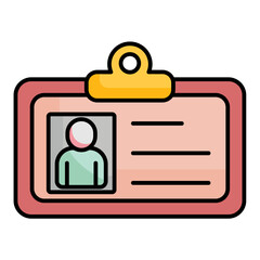 Fototapeta premium Credential Icon