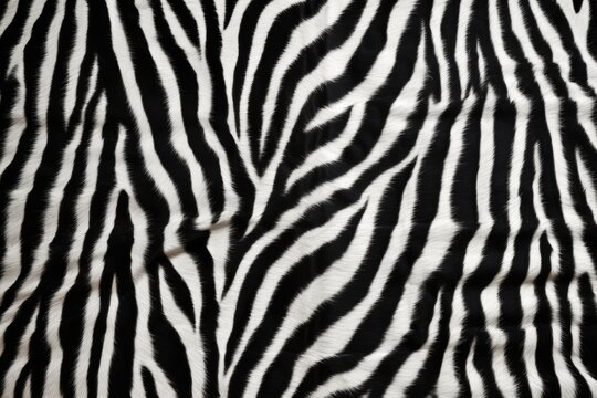 close up of zebra fur for a black and white stripe pattern © Natalia