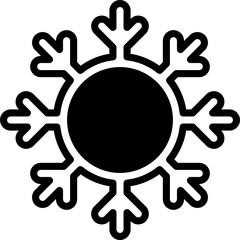 Vector Icon Snow, Snowflake, Weather, Cold, Nature, Winter