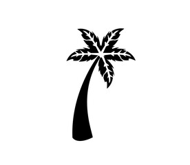 simple vector coconut tree design