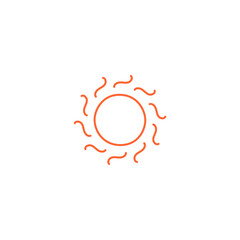 sunset hand drawn element vector bright