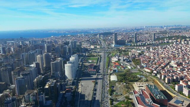 Istanbul Kadikoy city center and modern bans