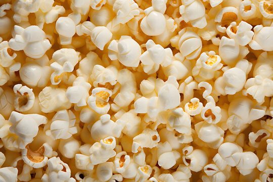 Palomitas de maiz sabor mantequilla close up